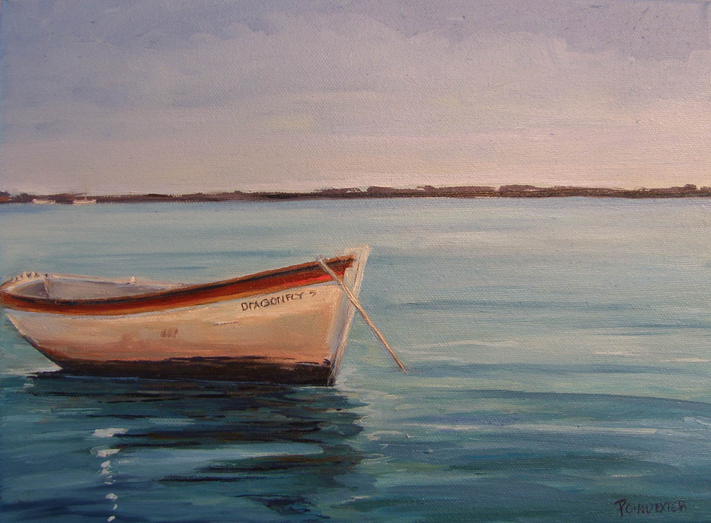 Boat Oil Painting at PaintingValley.com | Explore collection of Boat ...