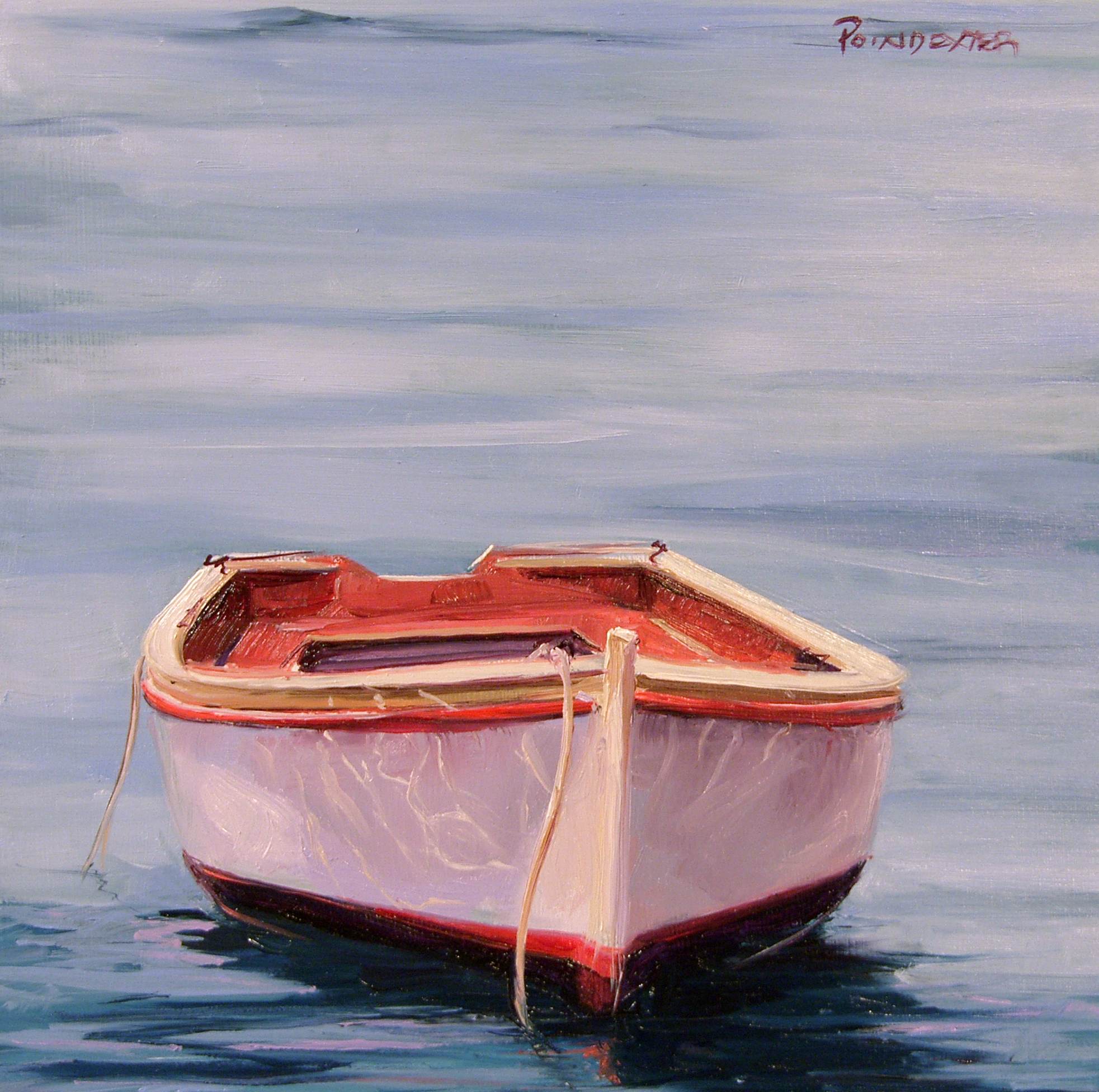 1965x1952 Oil Painting Of Wooden Boat - Boat Oil Painting