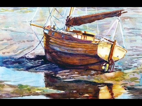480x360 Painting A Boat In Watercolour. - Boat Painting