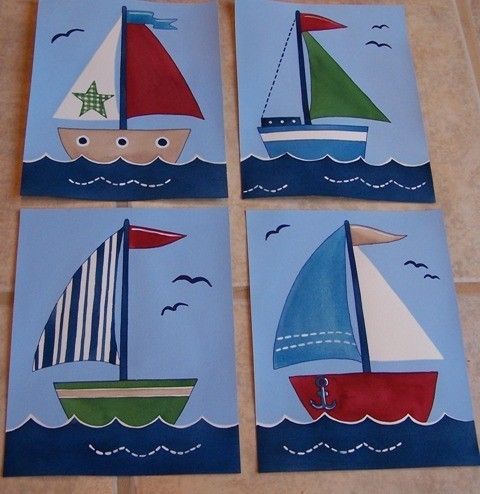 Boat Painting For Kids