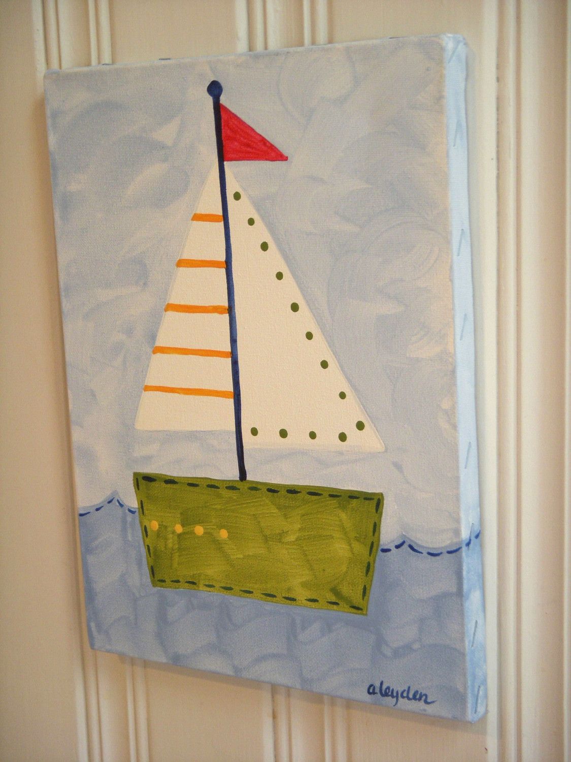 1125x1500 Child Boat Drawings Boys Kids Room Decor Baby Nursery Wall Art - Boat Painting For Kids