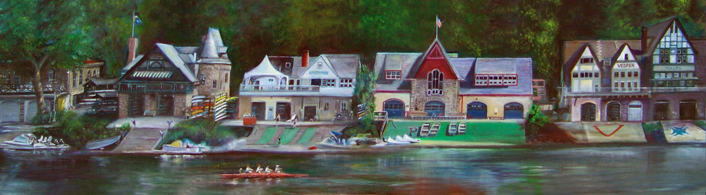 1024x283 Boathouse Row By Plasmahermit - Boathouse Row Painting