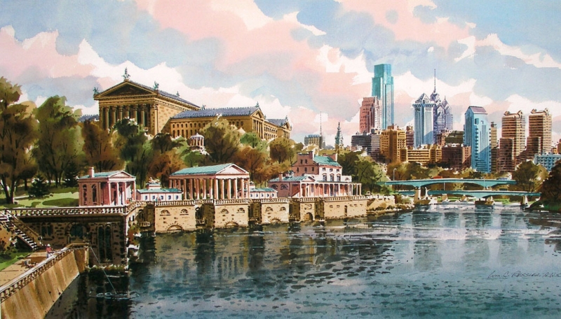 800x456 William Ressler Fine Art World - Boathouse Row Painting