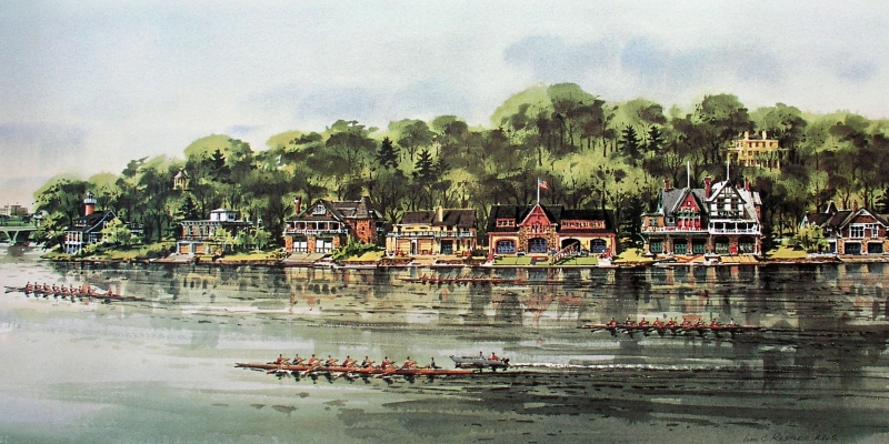 800x400 Boathouse Row - Boathouse Row Painting