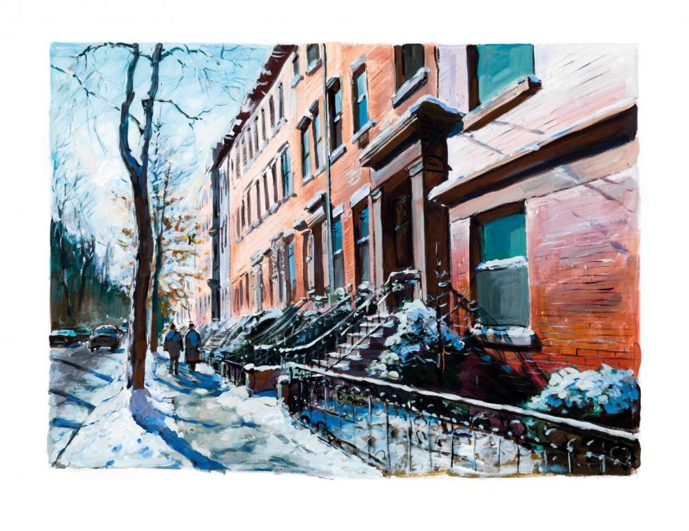 1000x770 Brooklyn Heights 2017 - Bob Dylan Painting