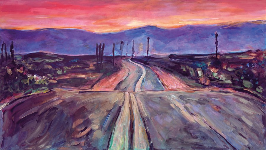 900x509 The Beaten Path - Bob Dylan Painting