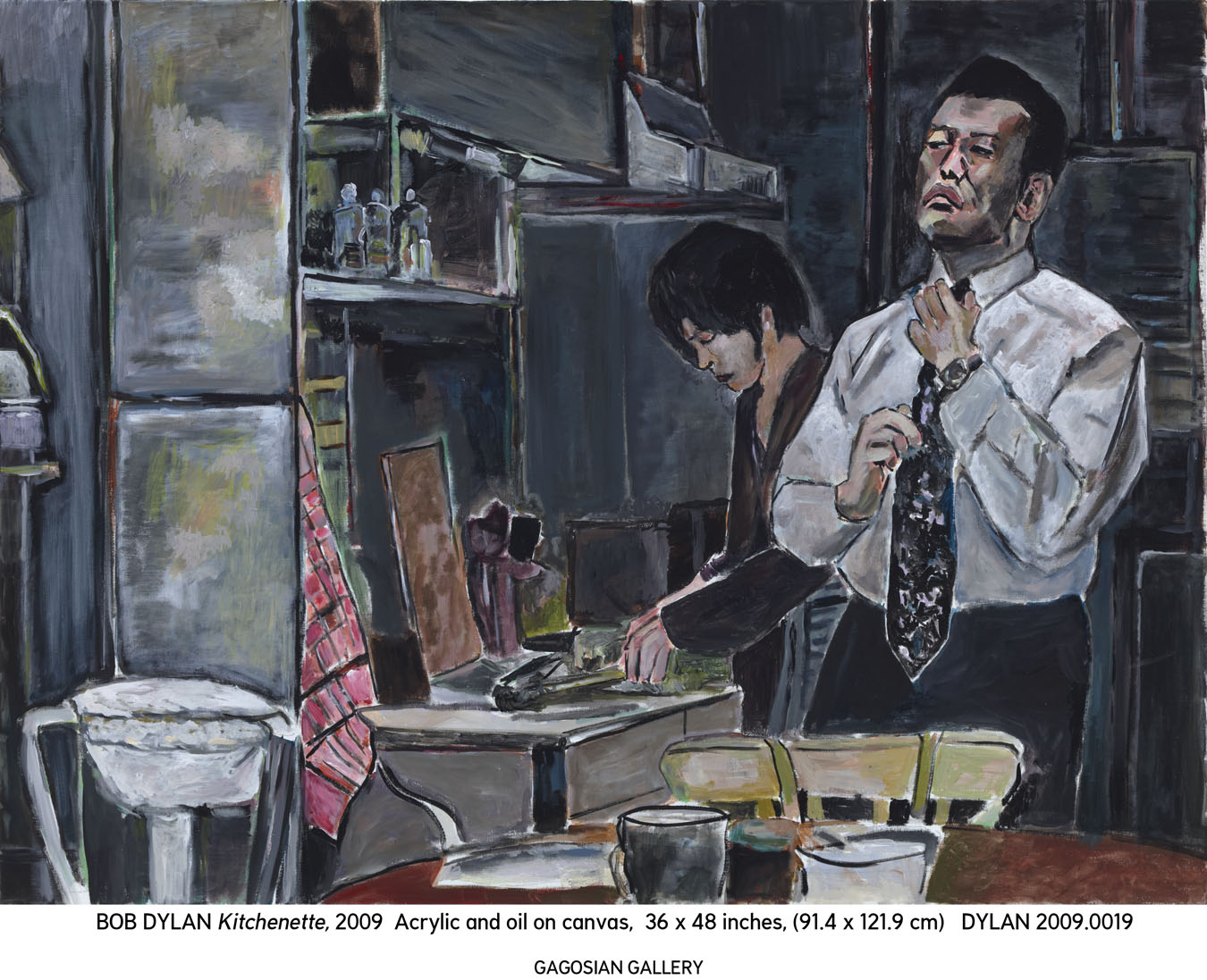 1350x1097 The Joker To The Thief Gagosian Goes Electric With A Show - Bob Dylan Painting