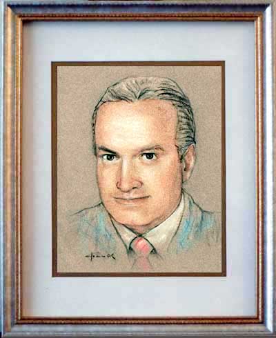 400x490 Folio Drawing - Bob Hope Painting