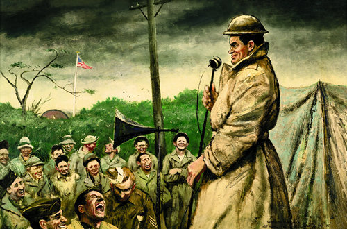 500x330 Greatest Generation (Bob Hope By Life Magazine Artist Floyd Davis - Bob Hope Painting