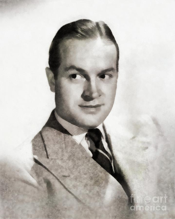 719x900 Bob Hope, Vintage Entertainer Painting By John Springfield - Bob Hope Painting