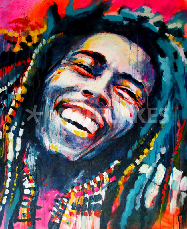 655x800 Bob Marley Painting Art Prints And Posters By Marta Zawadzka - Bob Marley Painting