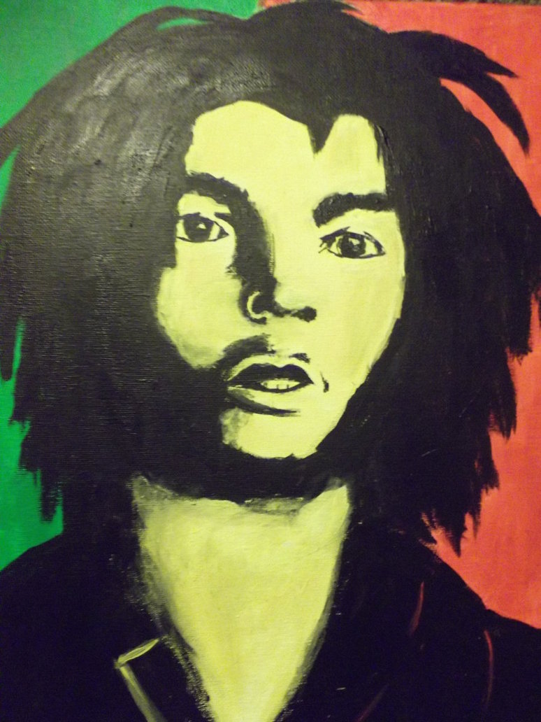774x1032 My Painting Of Bob Marley By Courtneylittle - Bob Marley Painting