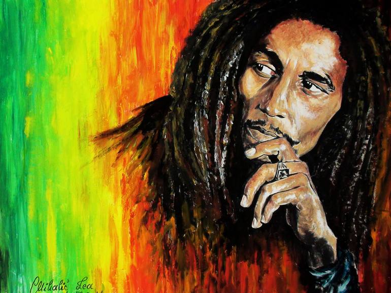 770x578 Saatchi Art Bob Marley Painting By Lea - Bob Marley Painting