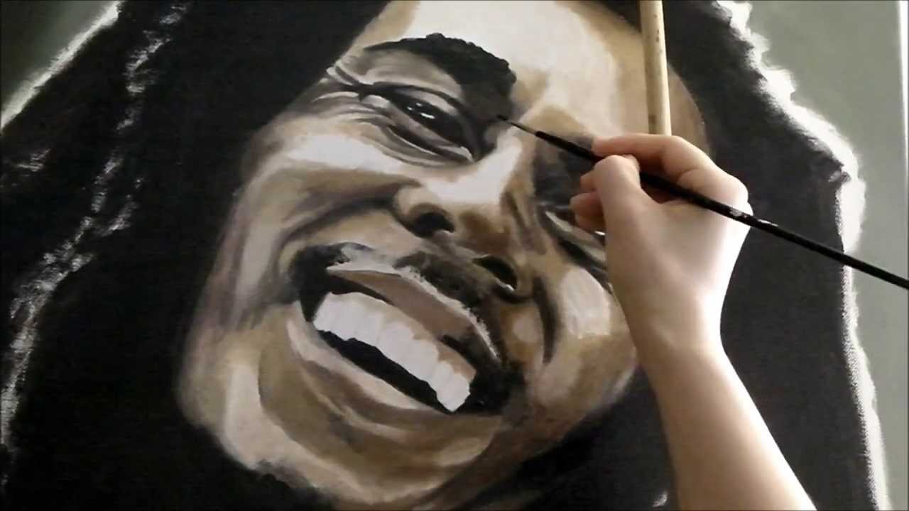 1280x720 Speed Painting Bob Marley - Bob Marley Painting