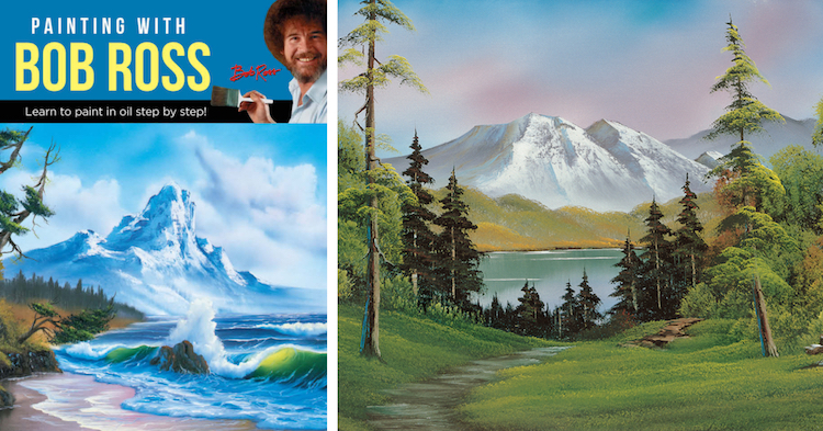 750x393 Bob Ross Book, Painting With Bob Ross Lets You Paint With The Artist - Bob Painting