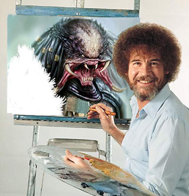 640x664 Bob Ross Wine And Painting Event For Young Adults - Bob Painting