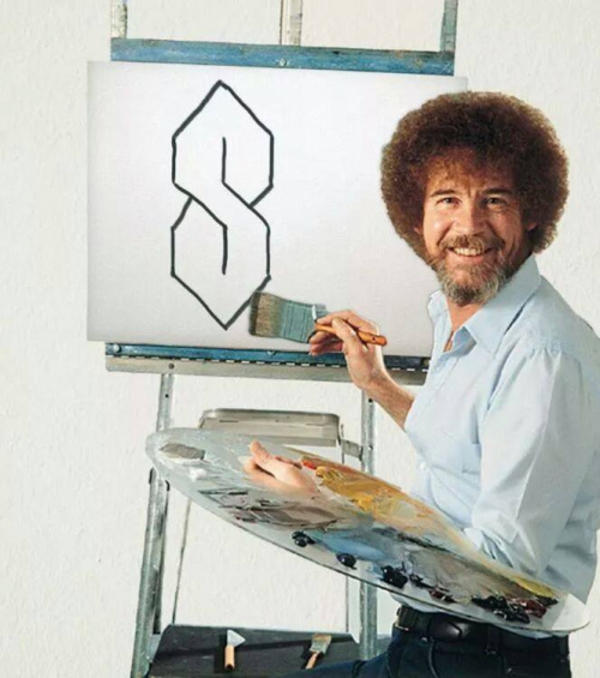 600x678 You Guys Remember The S Thing Photoshop Bob Ross Know Your Meme - Bob Painting