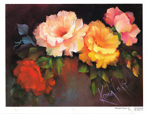 300x231 Bob Ross Method Oil Painting Class - Bob Rose Painting