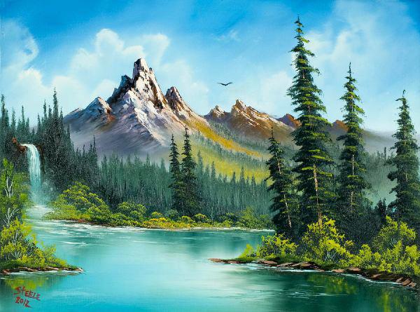 Bob Ross Authentic Painting at PaintingValley.com | Explore collection ...