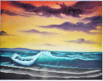 340x270 Wilderness Paintings From The Heart By Paintoutside On Etsy - Bob Ross Beach Painting