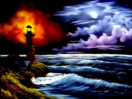 450x337 Season 3 Of The Joy Of Painting With Bob Ross - Bob Ross Campfire Painting