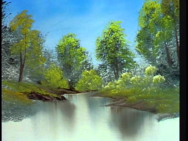 640x480 Stream Bob Ross Painting Calm Ass Streams - Bob Ross Campfire Painting