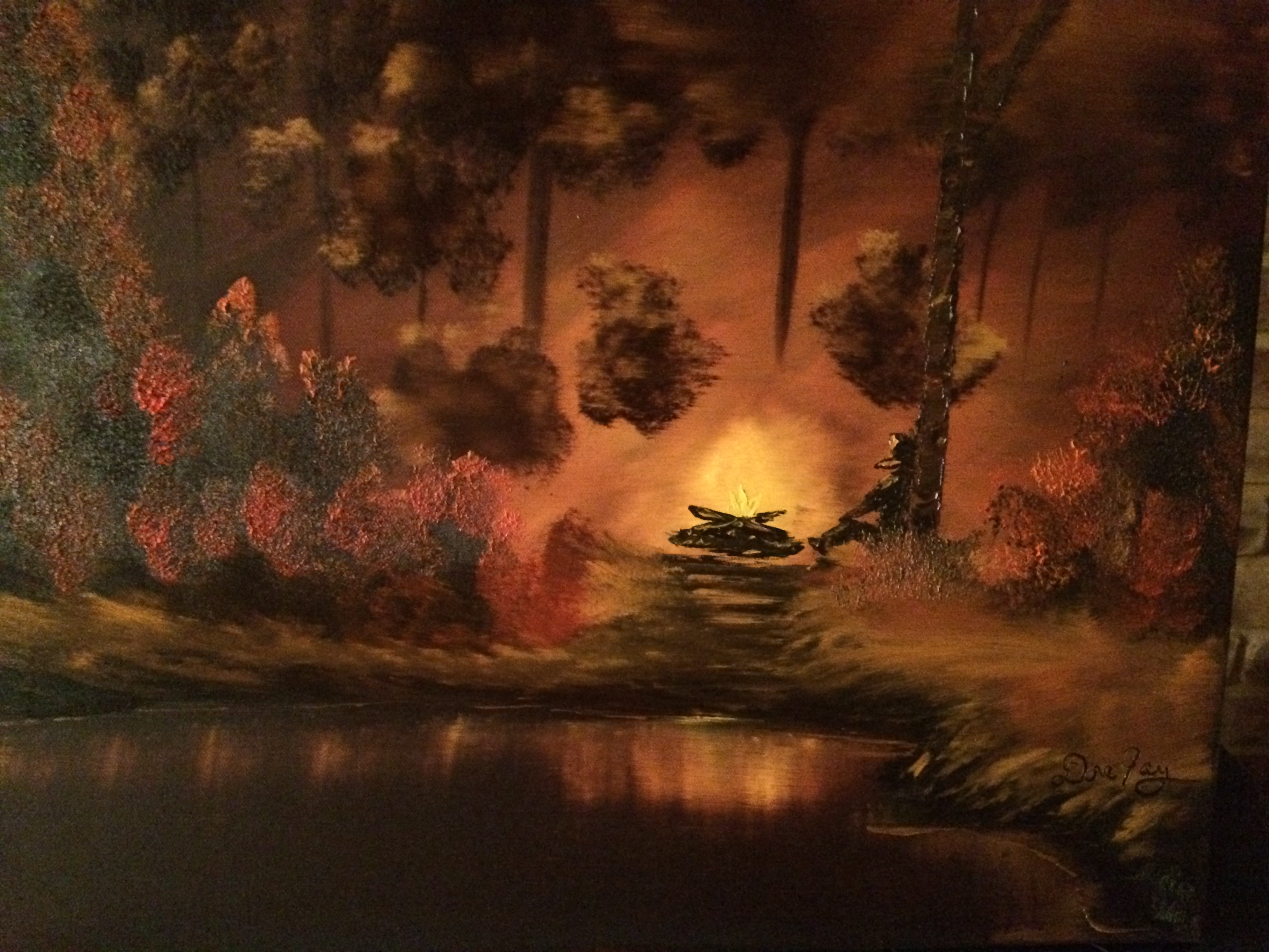 3264x2448 Camp Fire Archives - Bob Ross Campfire Painting
