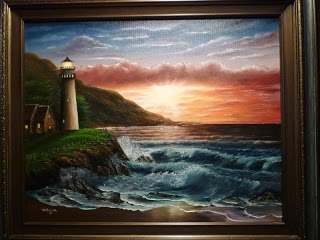 320x240 Don Belik Bob Painting Classes Lighthouse With Cottage - Bob Ross Lighthouse Painting