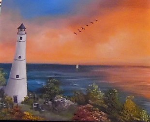 Bob Ross Lighthouse Painting At PaintingValley.com | Explore Collection ...