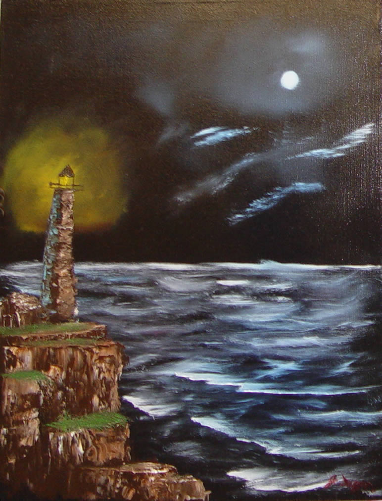 772x1012 Lighthouse Bob Ross Style By Groudonman - Bob Ross Lighthouse Painting