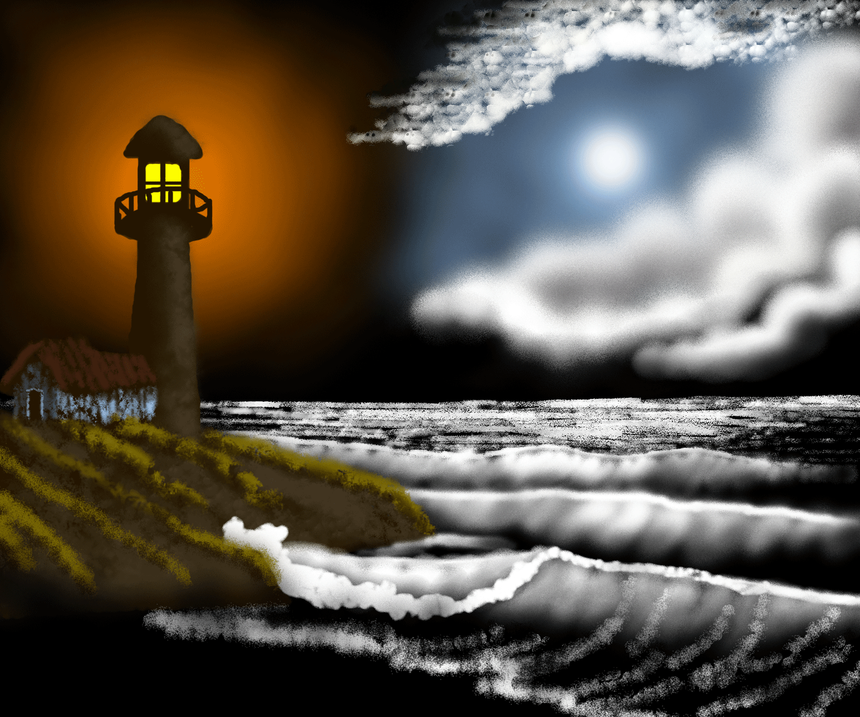 1728x1440 Rusty Lighthouse By Darkqiviut - Bob Ross Lighthouse Painting