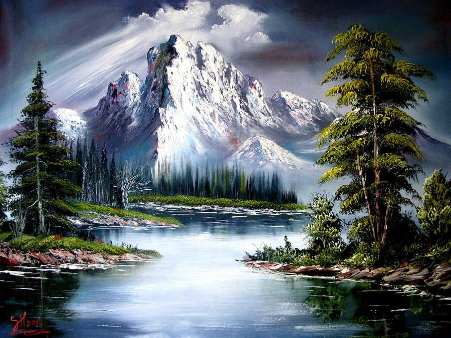 900x675 Bob Ross Paintings For Sale Paintings Bob Ross - Bob Ross Original Painting