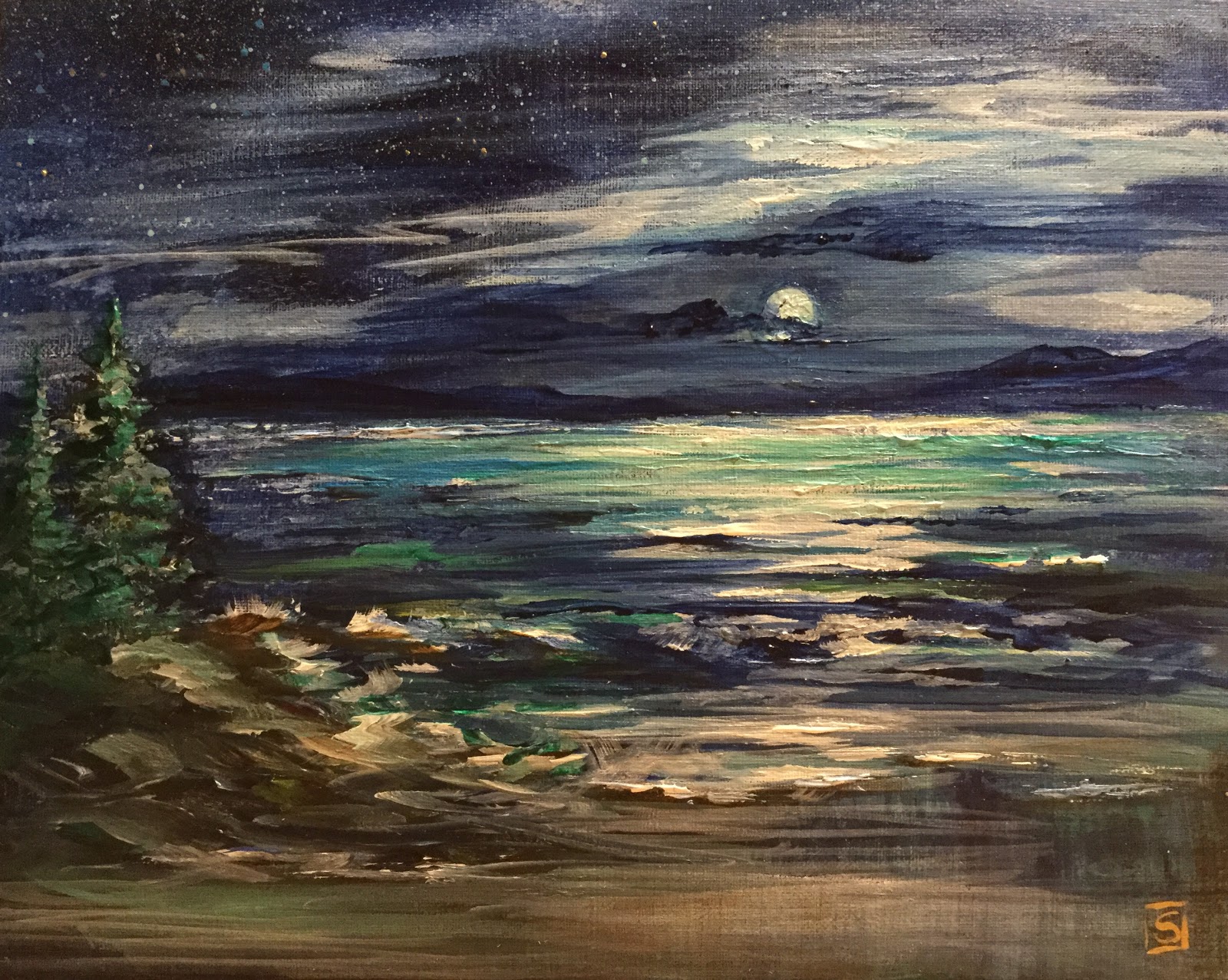 1600x1277 Sea Dean - Bob Ross Original Painting Auction