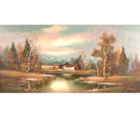 Bob Ross Original Painting Auction at PaintingValley.com | Explore ...