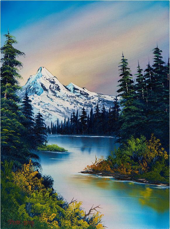 582x782 Awesome Ways To Waste Money Via Internets - Bob Ross Original Painting To Buy