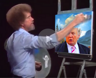 370x300 Bob Ross Painting Trump's Hair' Is The Only Time You'Ll Ever Find - Bob Ross Painting