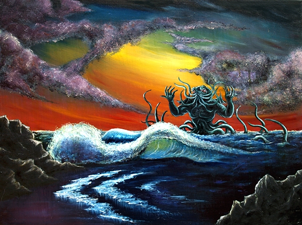 600x447 Evil Bob Ross Series On Behance - Bob Ross Painting