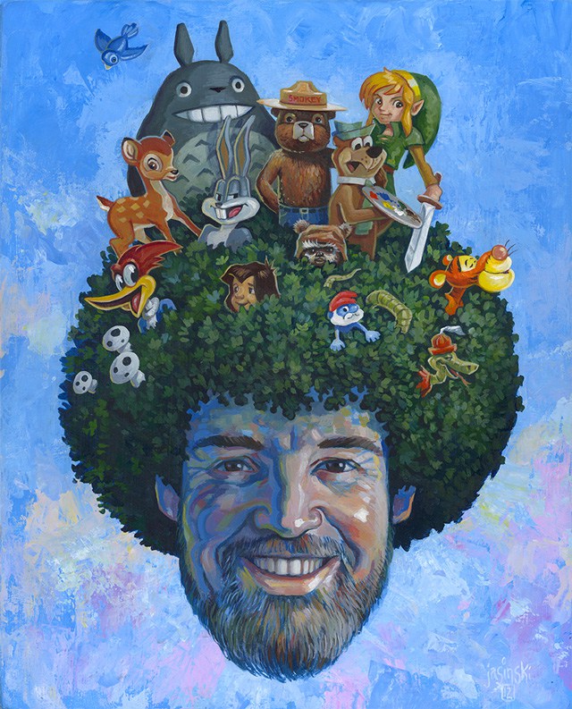 640x793 Five Thirty Eight Breaks Down The Statistics Of Bob Ross Paintings - Bob Ross Painting