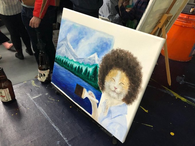 680x510 Here's How Bushwick Artists See Bob Ross, The Painting Legend - Bob Ross Painting Auction