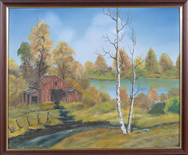 600x495 Kings Langley Auction Lot 90 - Bob Ross Painting Auction