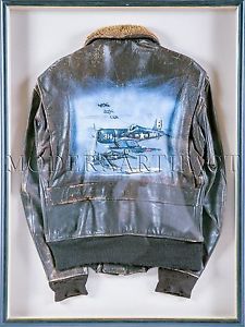 225x300 Bob Ross Authentic Original Painting Bomber Jacket Painting Air - Bob Ross Painting Authentic