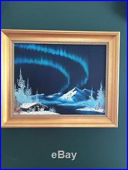 250x333 Original Art On Canvas Original 1980 Bob Ross Painting Stunning - Bob Ross Painting Authentic