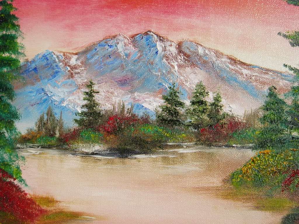 1024x768 Bob Ross Original Oil Paintings For Sale 294618 - Bob Ross Painting Buy Original
