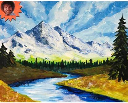 414x334 Bob Ross Night Paint - Bob Ross Painting Cost