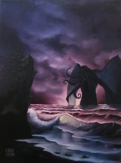400x537 Super Punch Cthulhu By Bob Ross (And More) - Bob Ross Painting Gallery