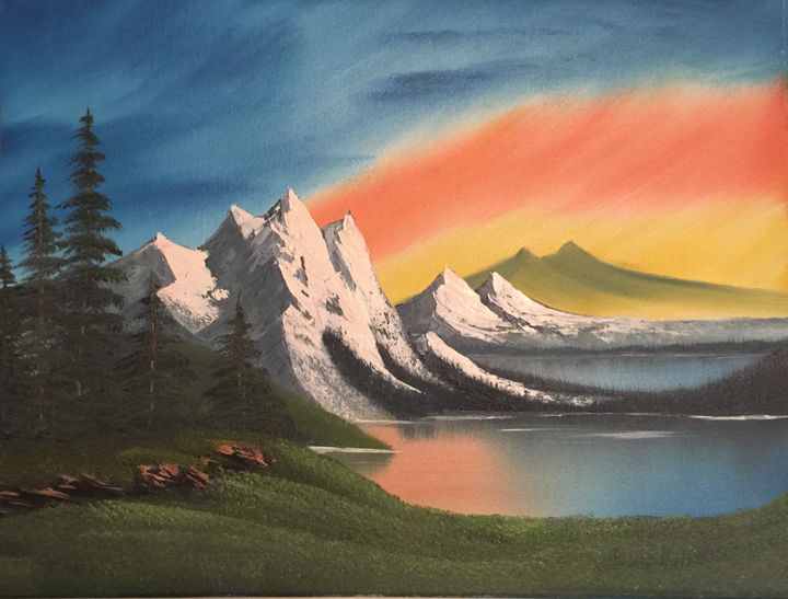 720x547 Everett Boyer Bob Ross Style Paintings - Bob Ross Painting Pictures