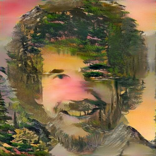 500x500 Bob Ross Painted With Bob Ross Images. Bob Ross - Bob Ross Painting Portrait