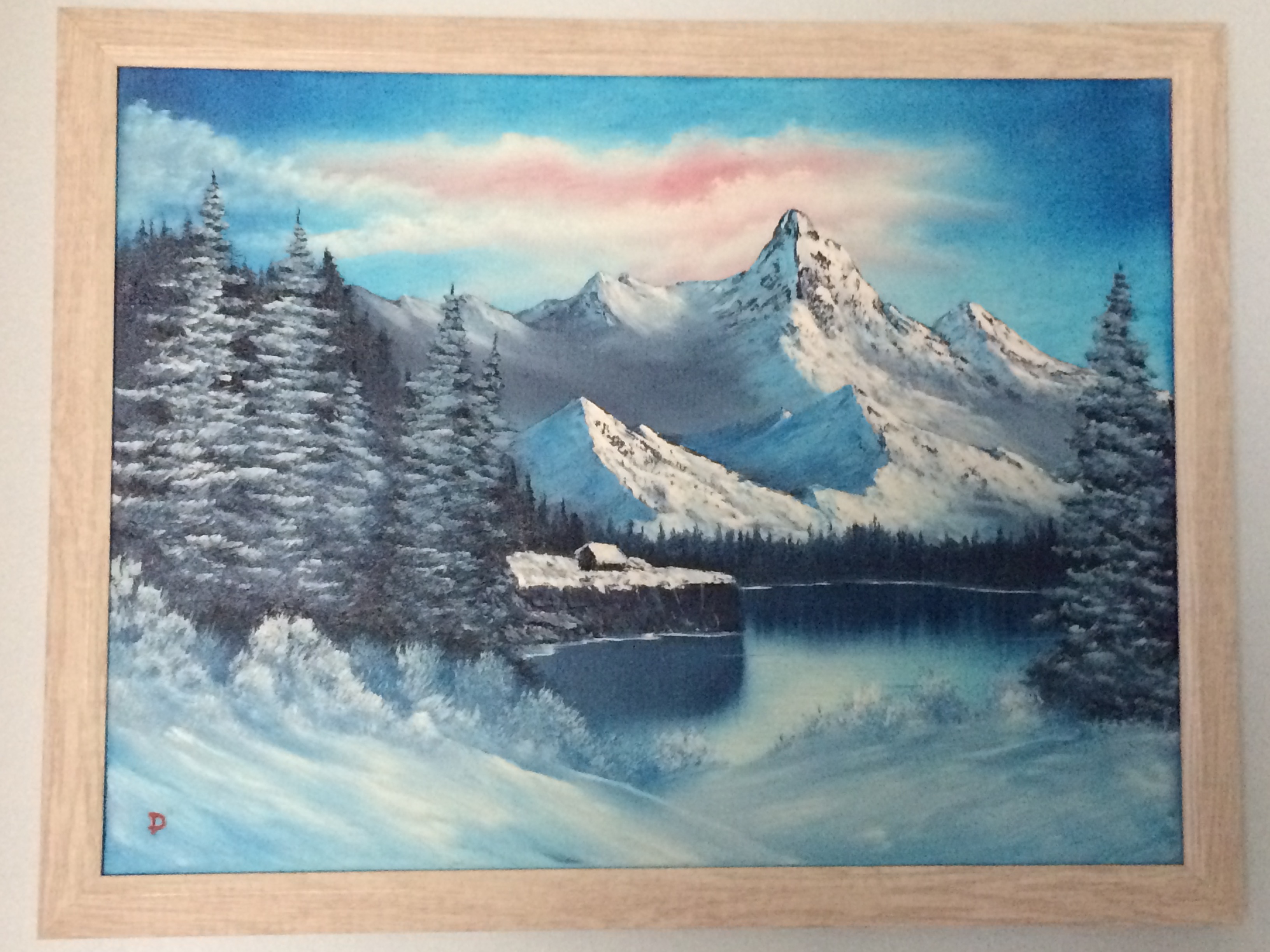 3264x2448 Bob Ross Style Painting, Portrait Of Winter Season 24 Ep 11 - Bob Ross Painting Portrait