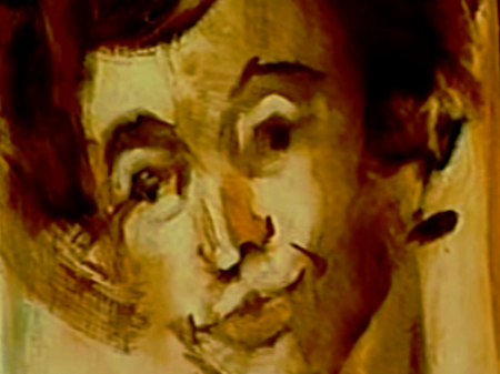 450x337 Contemplative Lady - Bob Ross Painting Portrait