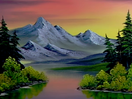 450x337 Gray Mountain - Bob Ross Painting Price